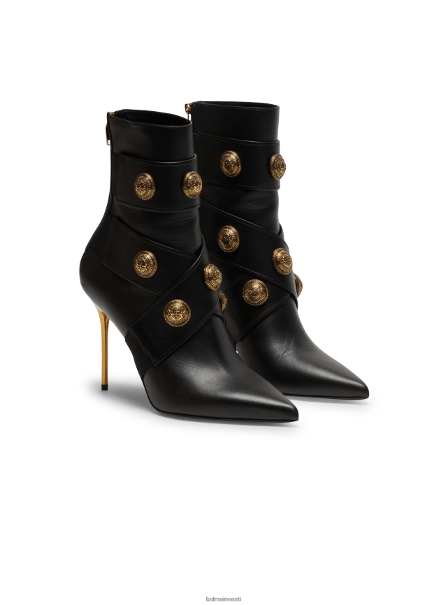 ee Balmain jalatsid naised alma nahast poolsaapad must LJ8002658