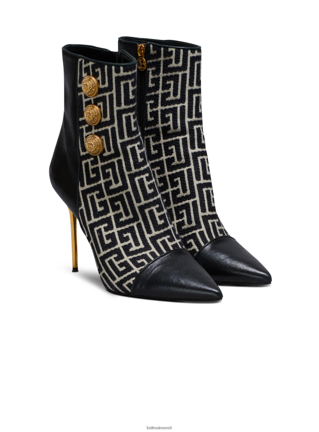ee Balmain jalatsid naised kootud ja seemisnahast b-bold kiiltossud must LJ8002672