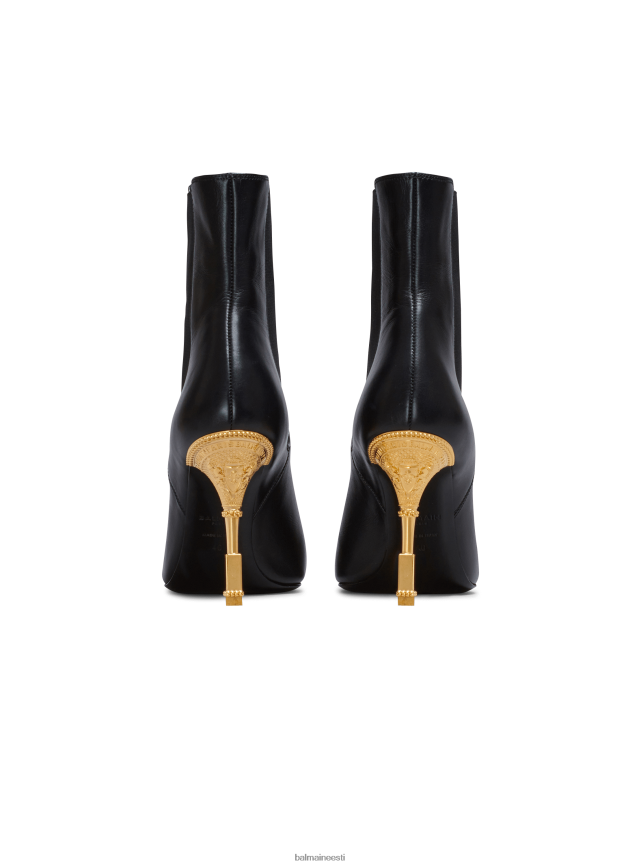 ee Balmain jalatsid naised moneta nahast poolsaapad must LJ8002668