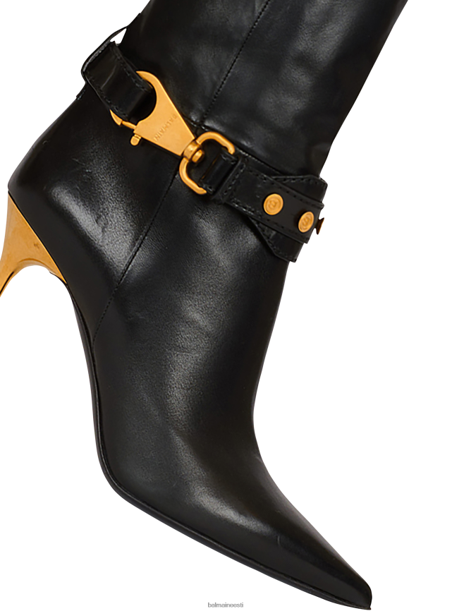 ee Balmain jalatsid naised nahast robin saapad must LJ8002671