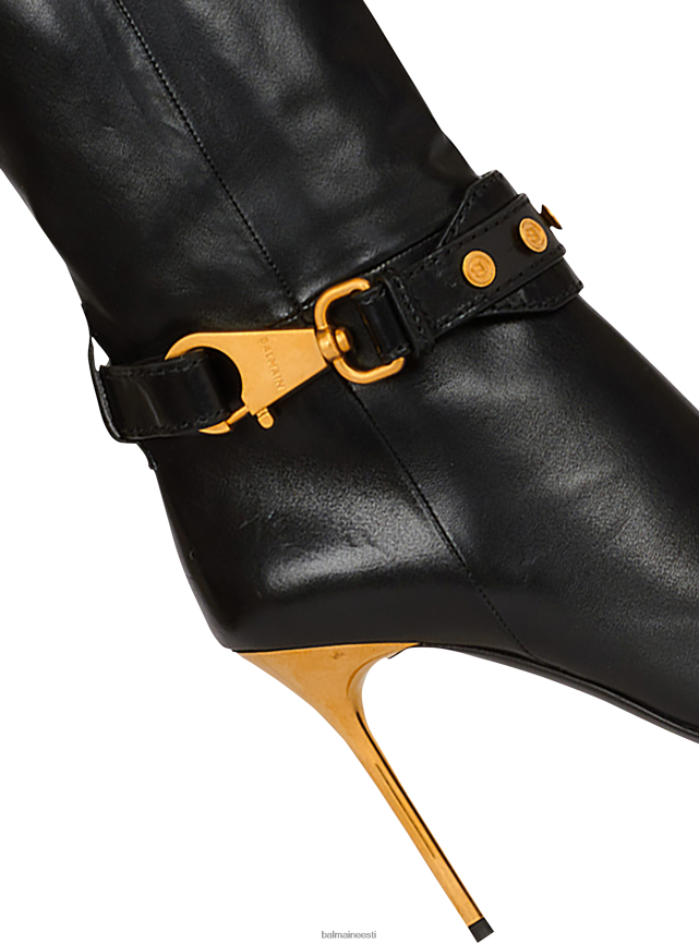 ee Balmain jalatsid naised nahast robin saapad must LJ8002671