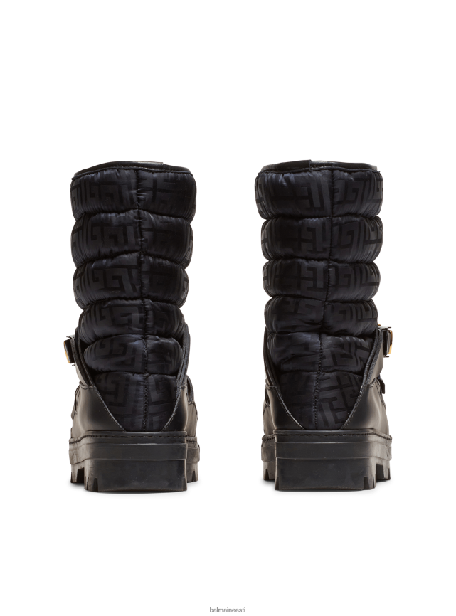 ee Balmain jalatsid naised rossignol kapsel-brändi monogrammi nailonist apres-suusasaapad must LJ8002680