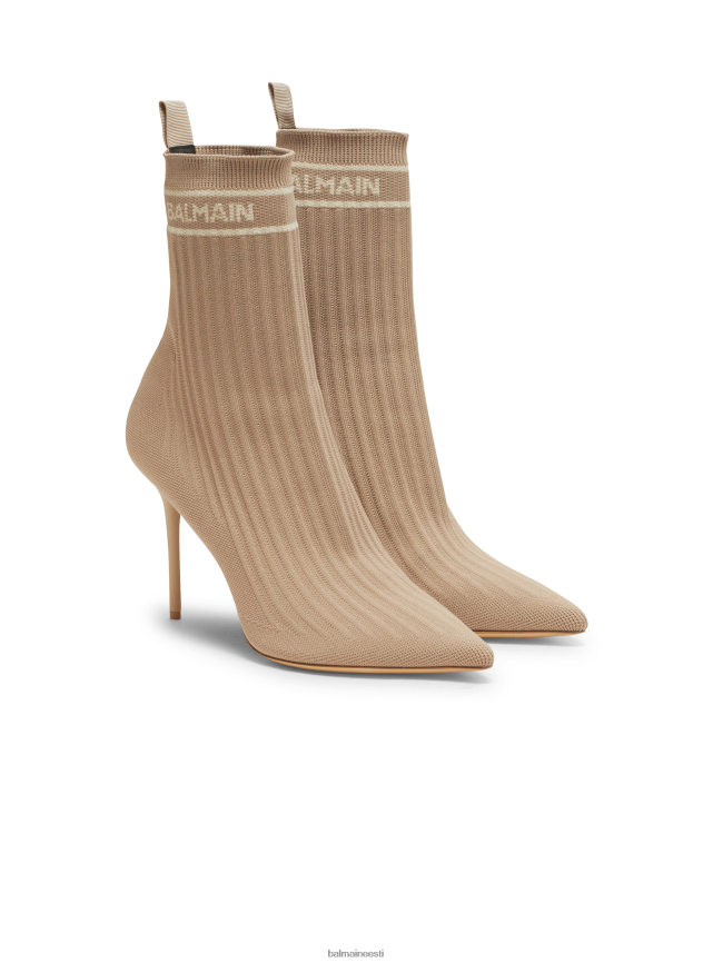 ee Balmain jalatsid naised skye veniv kootud poolsaapad beež LJ8002666