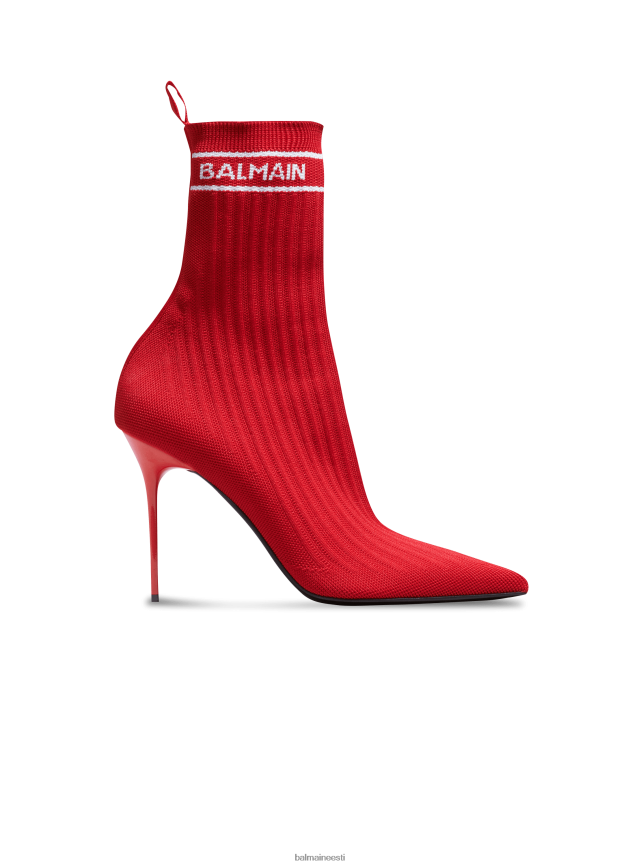 ee Balmain jalatsid naised skye veniv kootud poolsaapad punane LJ8002676