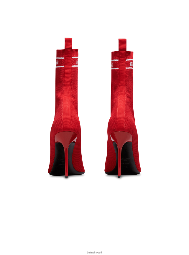 ee Balmain jalatsid naised skye veniv kootud poolsaapad punane LJ8002676