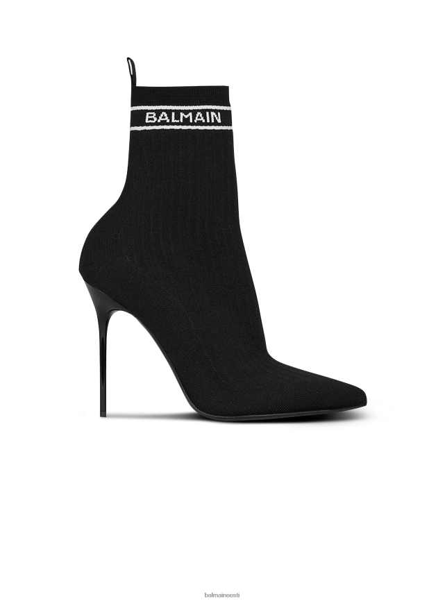 ee Balmain jalatsid naised veniv kootud skye poolsaapad must LJ8002667