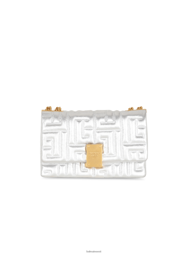 ee Balmain tarvikud naised 1945. aasta pehme väike tepitud nahast kott hõbedane LJ8002529