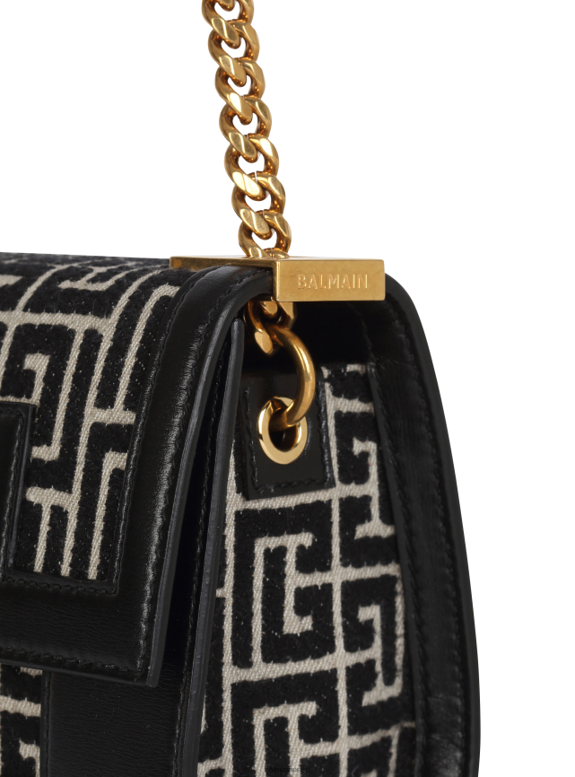 ee Balmain tarvikud naised väikese suurusega kahevärviline žakaarmaitseline 1945. aasta kott must LJ8002536