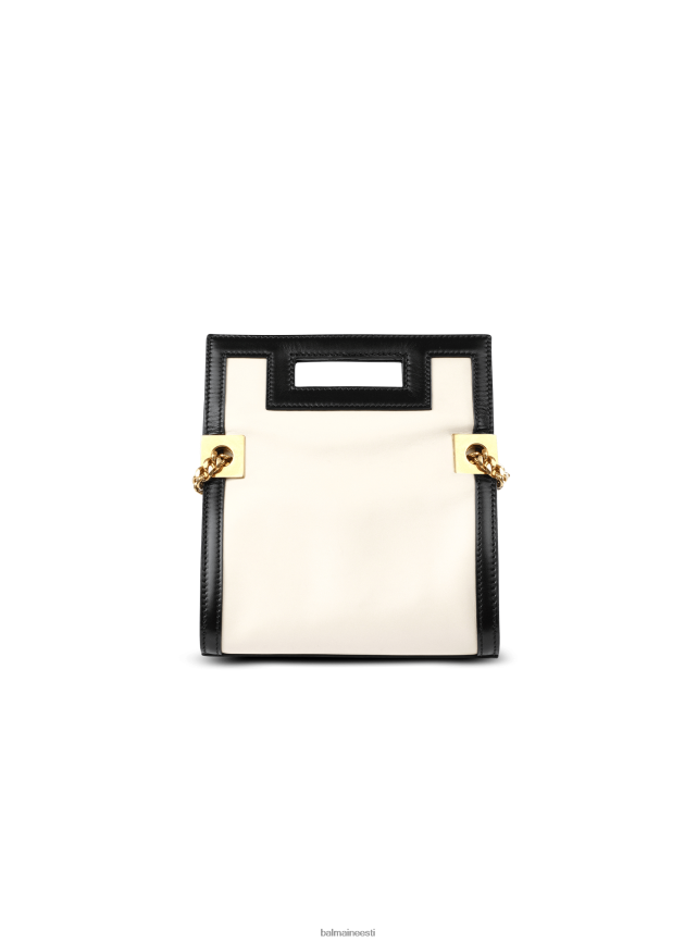 ee Balmain tarvikud naised väikesemõõduline ja nahast 1945. aasta muinsuskott valge LJ8002550