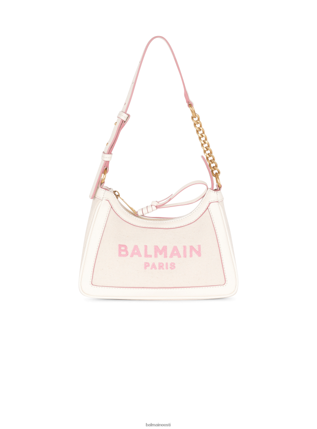 ee Balmain tarvikud naised b-armee lõuendist kott nahkdetailidega beež LJ8002562