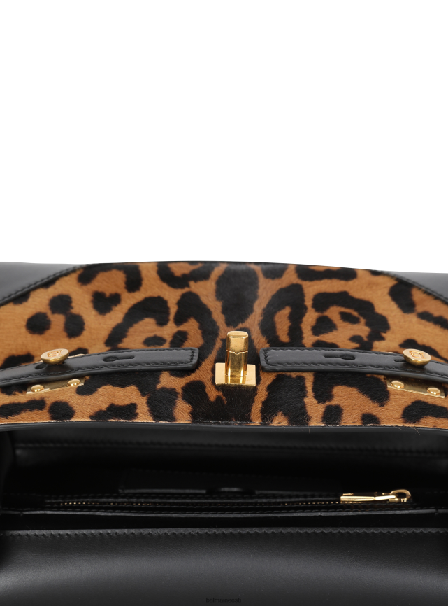 ee Balmain tarvikud naised Leopardiefektiga nahast kott b-buzz 23 pruun LJ8002502