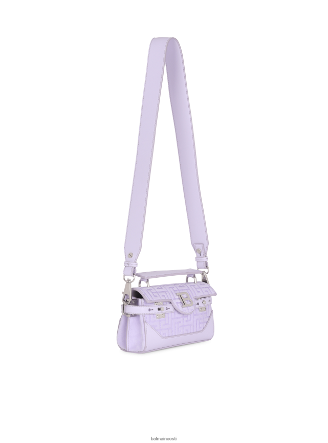 ee Balmain tarvikud naised b-buzz 19 kott monogrammiga reljeefsest nahast lilla LJ8002452