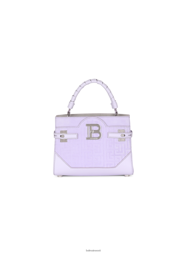 ee Balmain tarvikud naised b-buzz 22 kott monogrammiga reljeefsest nahast lilla LJ8002451