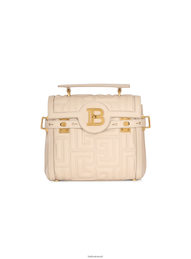 ee Balmain tarvikud naised b-buzz 23 kott monogrammiga tepitud nahast beež LJ8002457