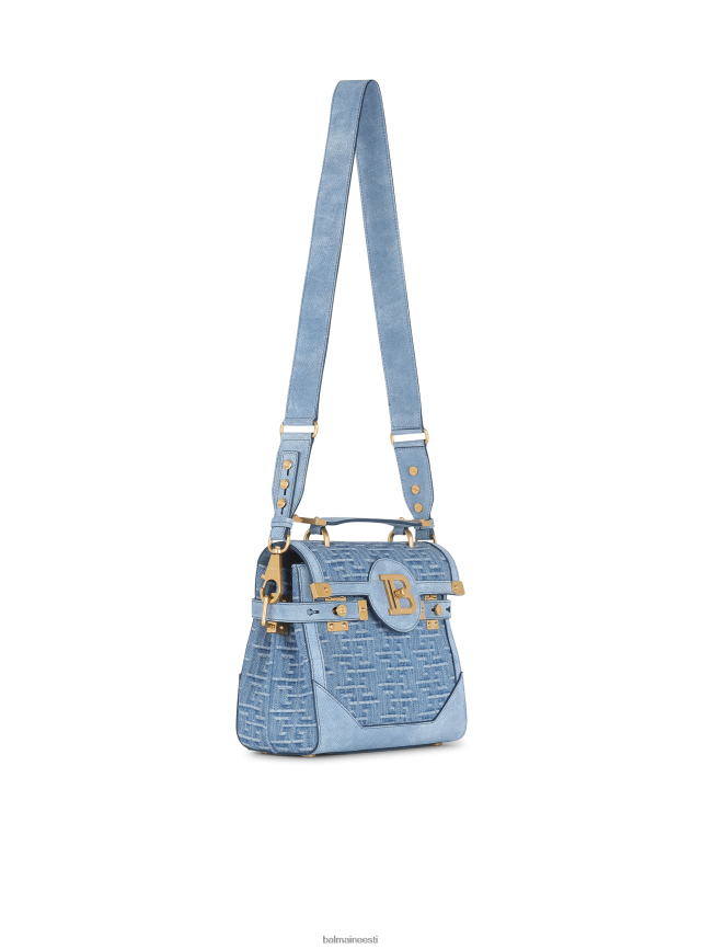 ee Balmain tarvikud naised seemisnahast ja teksast b-buzz 23 kott sinine LJ8002505