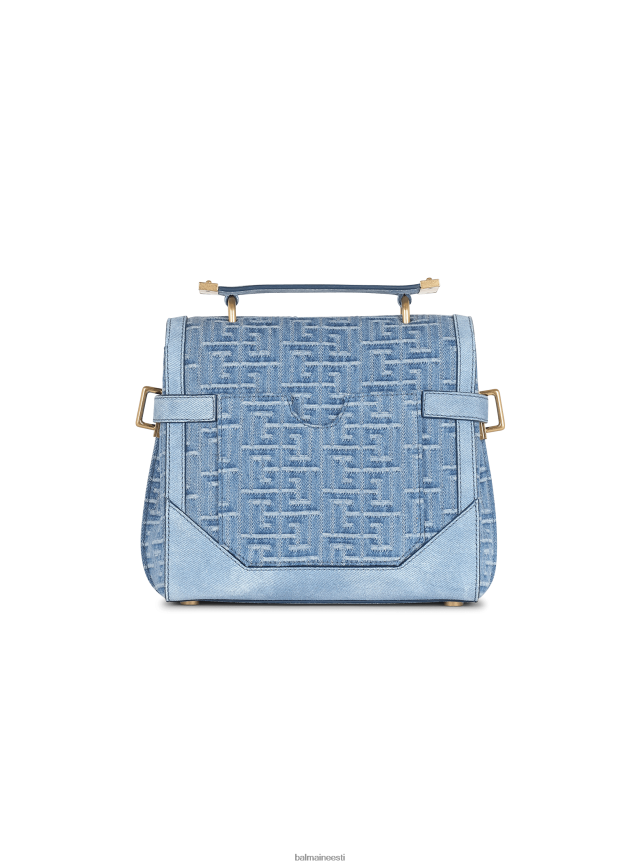 ee Balmain tarvikud naised seemisnahast ja teksast b-buzz 23 kott sinine LJ8002505