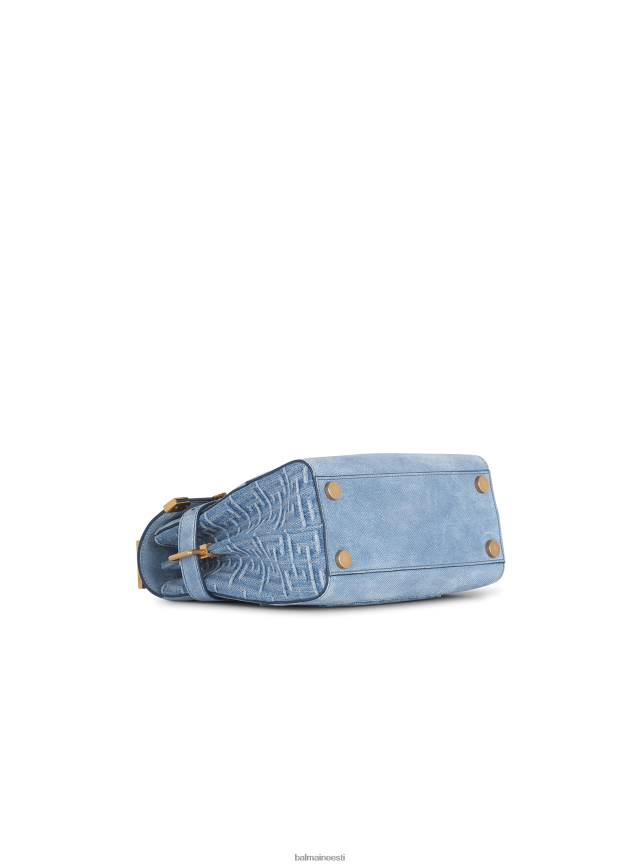 ee Balmain tarvikud naised seemisnahast ja teksast b-buzz 23 kott sinine LJ8002505