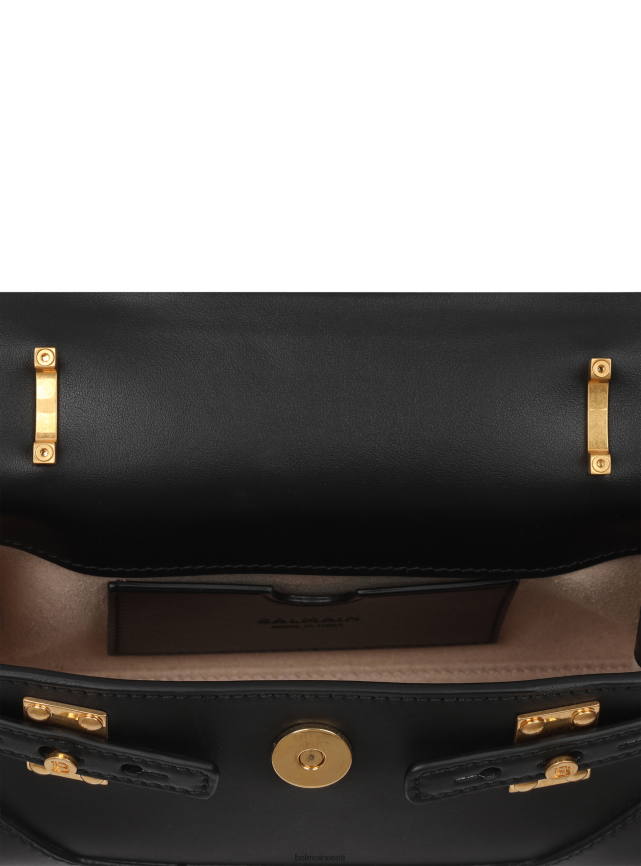 ee Balmain tarvikud naised siledast nahast b-buzz 19 kott must LJ8002462