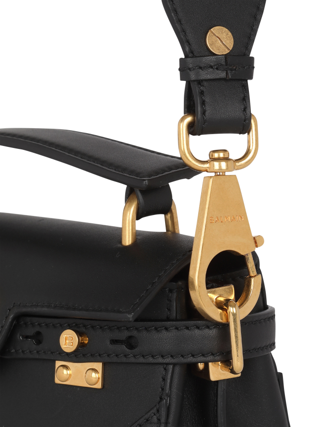 ee Balmain tarvikud naised siledast nahast b-buzz 19 kott must LJ8002462