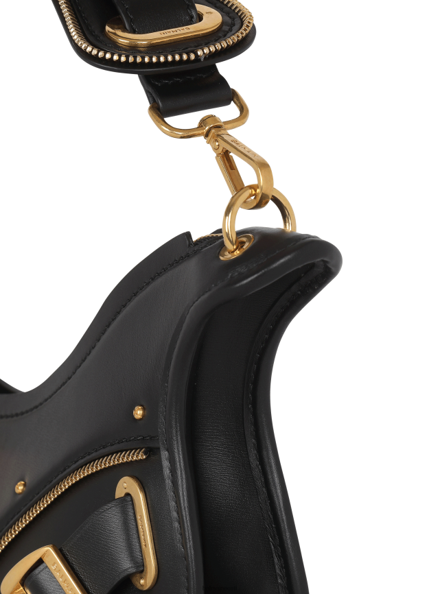 ee Balmain tarvikud naised tõmblukuga nahast kott must LJ8002432