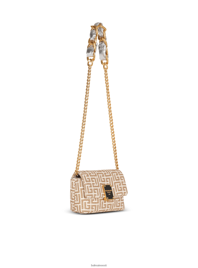 ee Balmain tarvikud naised 1945. aasta pehme monogrammiga minikott kullast LJ8002530