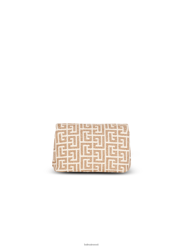 ee Balmain tarvikud naised 1945. aasta pehme monogrammiga minikott kullast LJ8002530