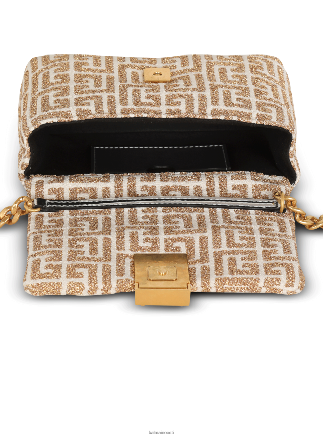 ee Balmain tarvikud naised 1945. aasta pehme monogrammiga minikott kullast LJ8002530