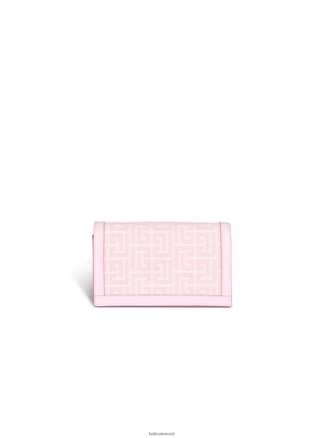 ee Balmain tarvikud naised minisuuruses kahevärviline žakaarmadratsist 1945. aasta kott roosa LJ8002545