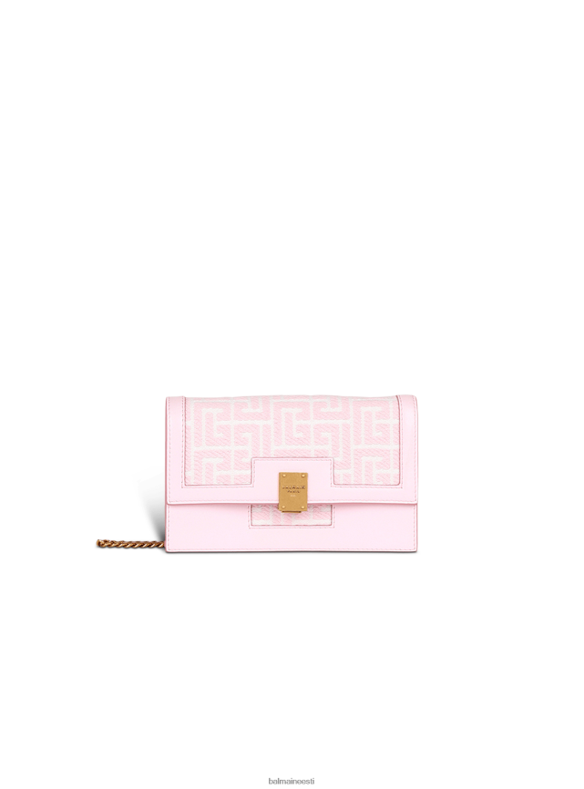 ee Balmain tarvikud naised minisuuruses kahevärviline žakaarmadratsist 1945. aasta kott roosa LJ8002545