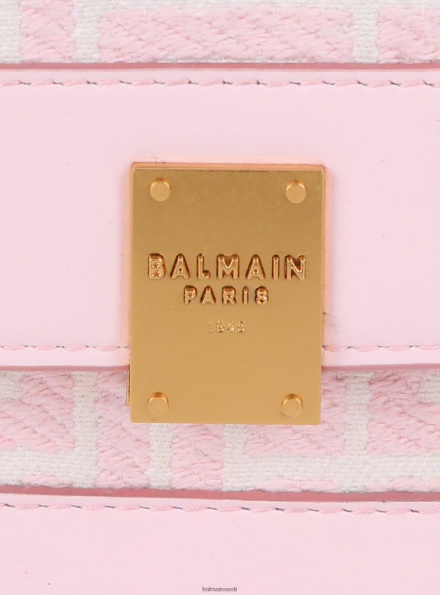 ee Balmain tarvikud naised minisuuruses kahevärviline žakaarmadratsist 1945. aasta kott roosa LJ8002545