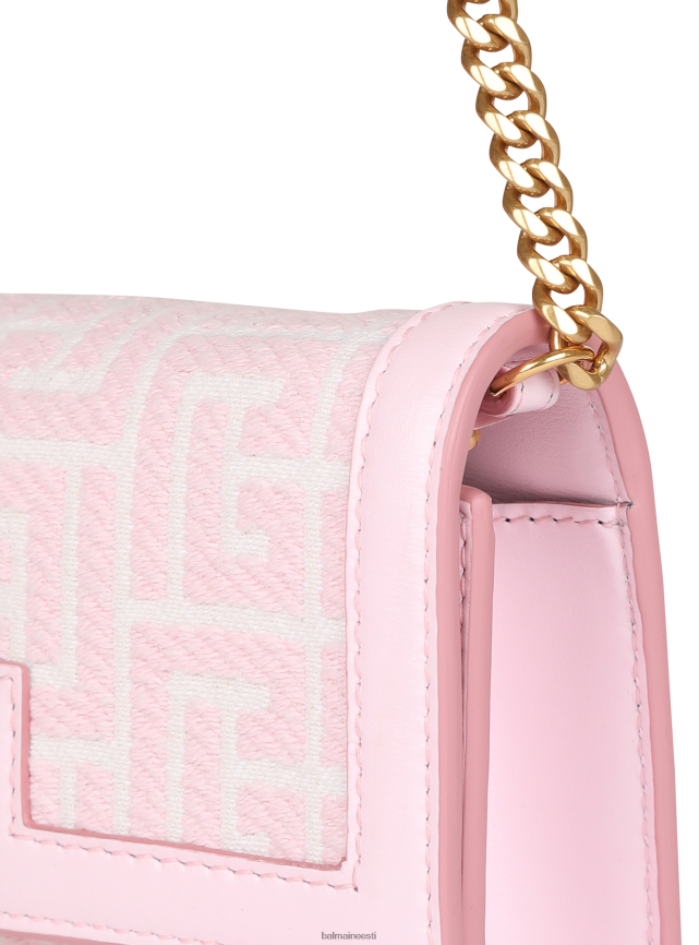 ee Balmain tarvikud naised minisuuruses kahevärviline žakaarmadratsist 1945. aasta kott roosa LJ8002545