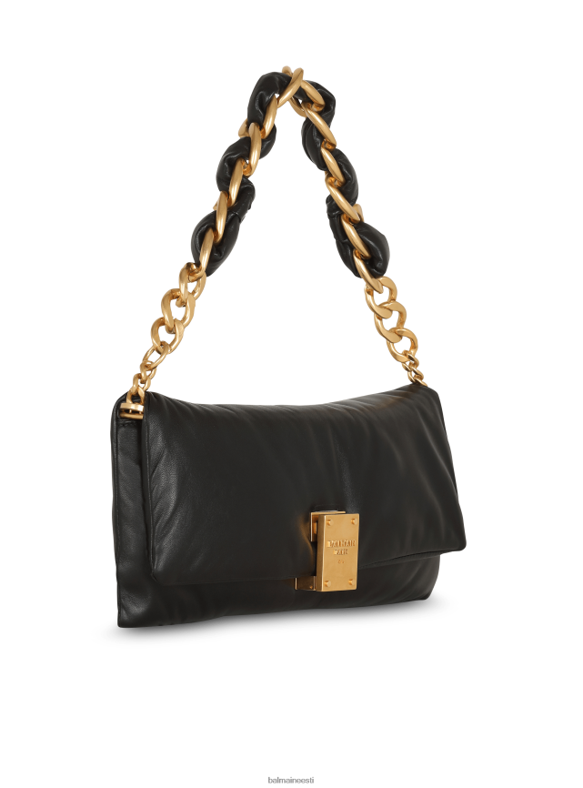 ee Balmain tarvikud naised 1945. aasta pehme siledast nahast sidurikott must LJ8002526