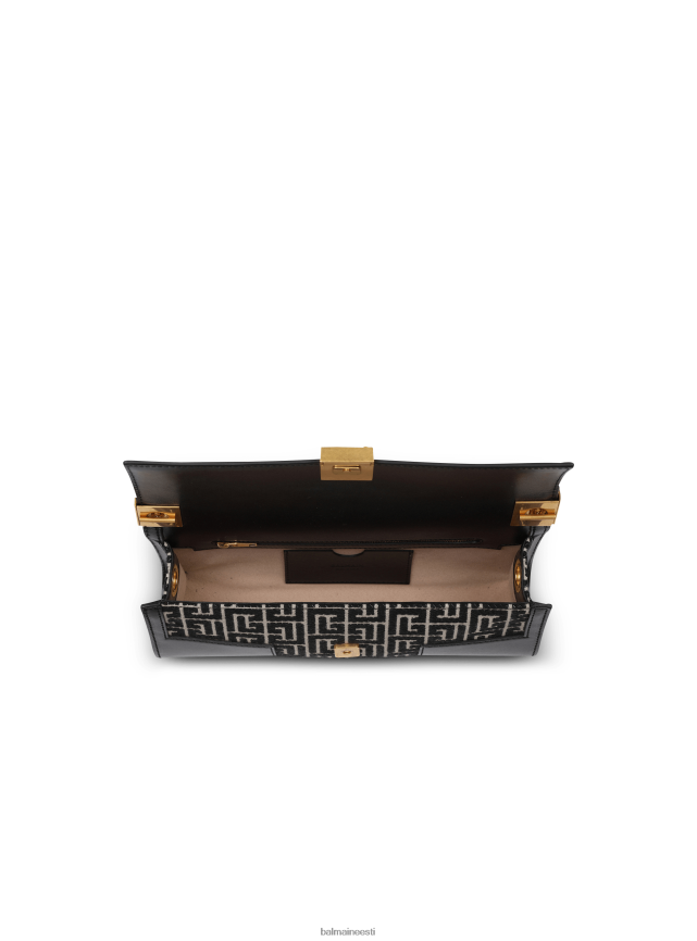 ee Balmain tarvikud naised bicolor khaki ja žakaarvärvi 1945 aasta sidurikott must LJ8002542