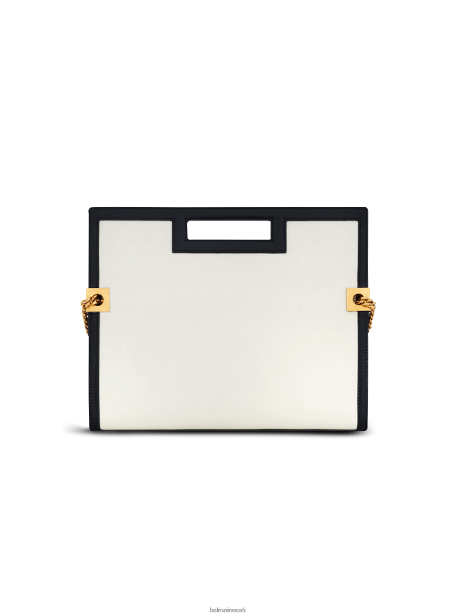 ee Balmain tarvikud naised ülisuur ja nahast 1945. aasta heritage clutch kott valge LJ8002553