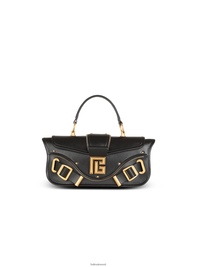 ee Balmain tarvikud naised siledast nahast blaze sidurikott must LJ8002445