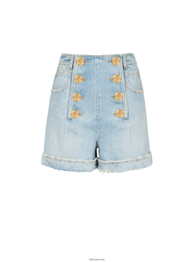 ee Balmain Riietus naised ökodisainiga teksapüksid kõrge vöökohaga sinine LJ8002415