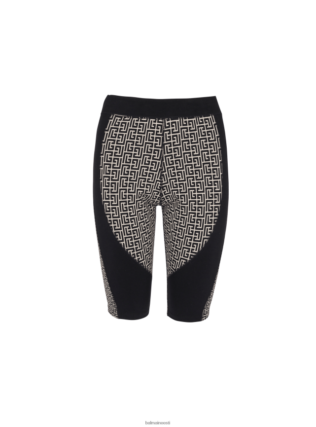 ee Balmain Riietus naised monogrammiga jersey rattapüksid beež LJ8002382