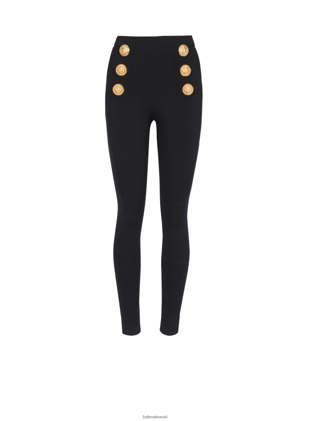 ee Balmain Riietus naised jersey kitsad püksid must LJ8002384