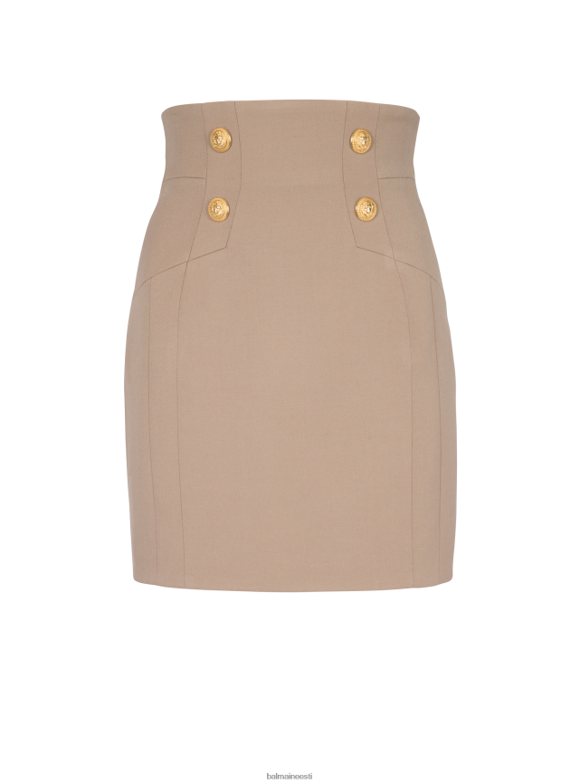 ee Balmain Riietus naised grain de poudre villane pliiatsiseelik beež LJ8002356