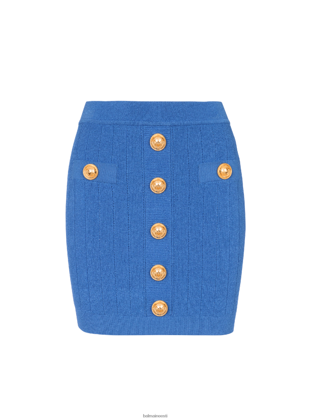ee Balmain Riietus naised lühike kootud nööpidega seelik sinine LJ8002289