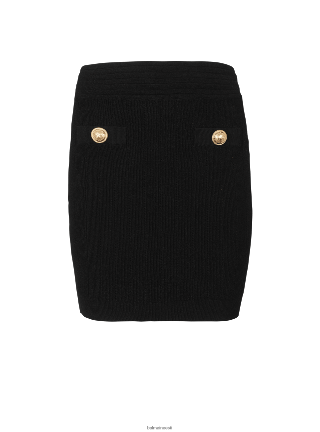 ee Balmain Riietus naised lühike kootud seelik must LJ8002311