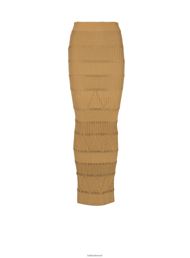 ee Balmain Riietus naised pikk žakaarkootud seelik pruun LJ8002301