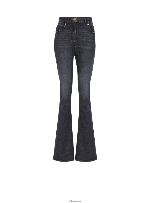 ee Balmain Riietus naised ökodisainiga bootcut teksad must LJ8002422