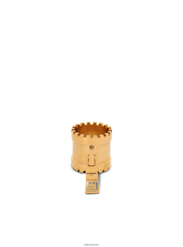 ee Balmain tarvikud naised messingist tõmblukuga rõngas kullast LJ8002750