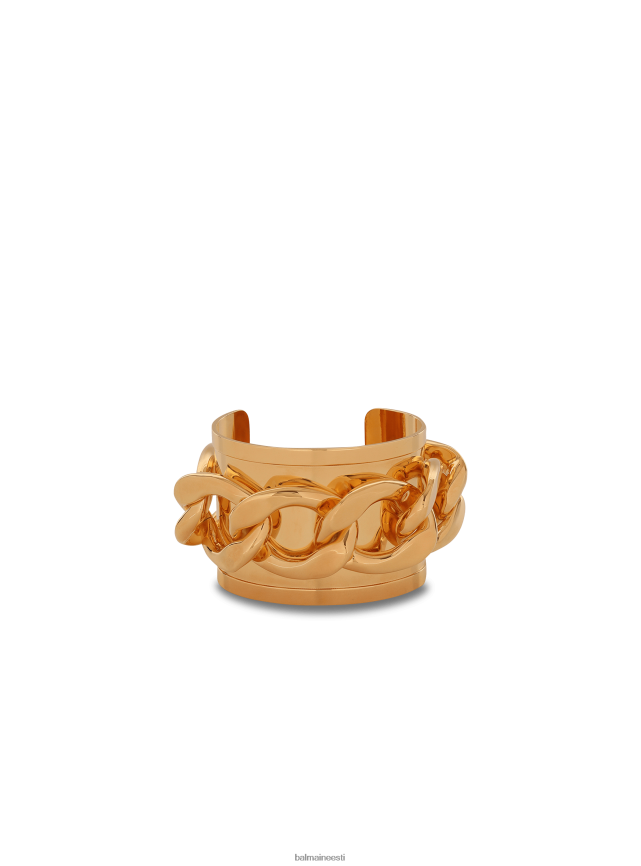 ee Balmain tarvikud naised tooni messingist manseti käevõru ketiga kullast LJ8002753