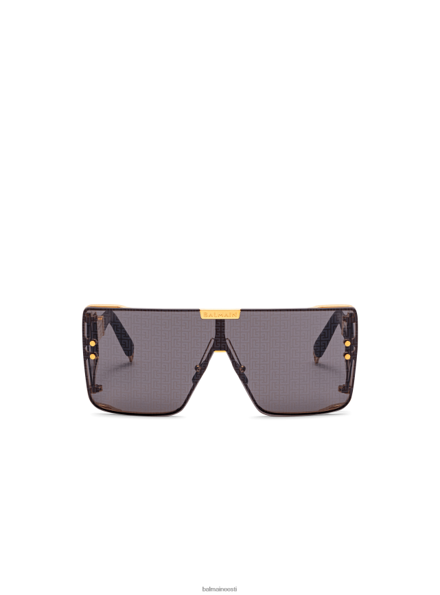 ee Balmain tarvikud naised imepoisi monogrammiga päikeseprillid must LJ8002711