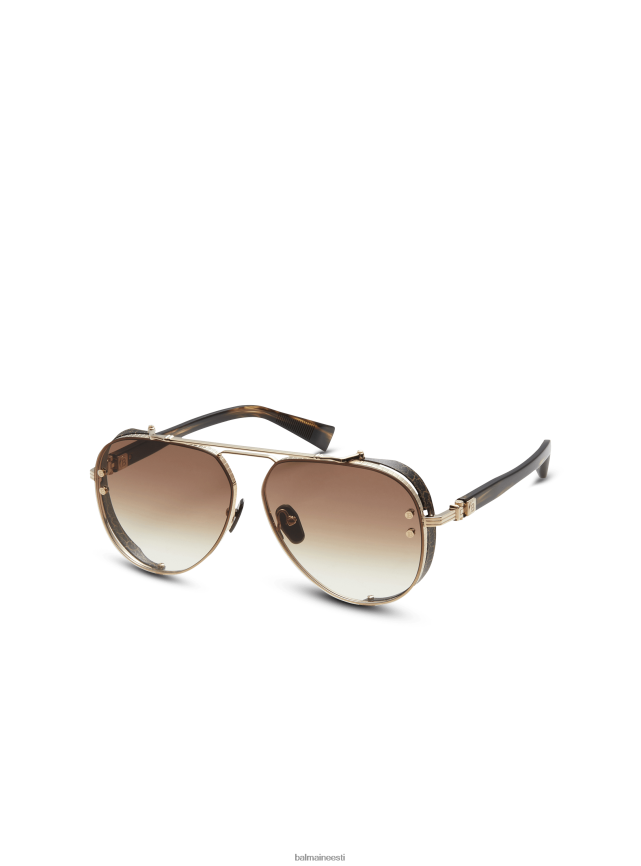 ee Balmain tarvikud naised kapteni päikeseprillid pruun LJ8002725