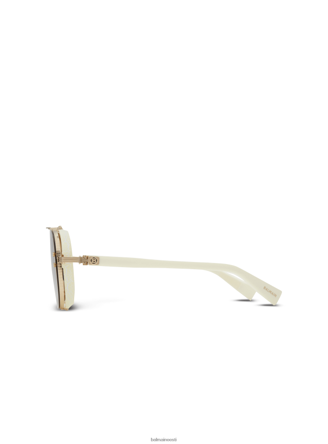 ee Balmain tarvikud naised kapteni päikeseprillid valge LJ8002726