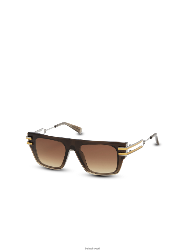 ee Balmain tarvikud naised nailonplastist päikeseprillid pruun LJ8002727