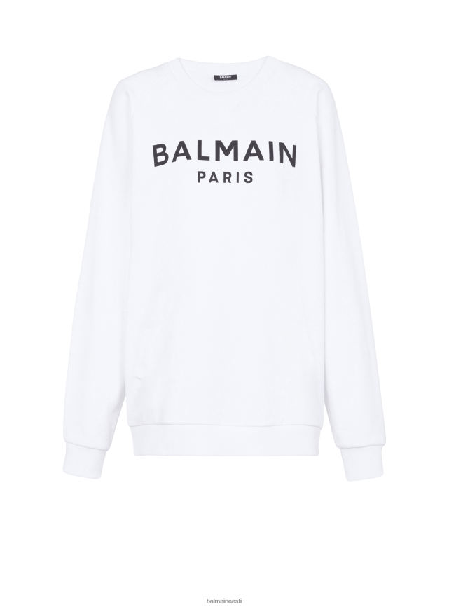 ee Balmain Riietus naised ökodisainiga puuvillane dressipluus brändi logotrükiga valge LJ8002279